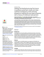 Healing The Past By Nurturing The Future: A qualitative systematic review and meta-synthesis of pregnancy, birth and early postpartum experiences and views of parents with a history of childhood maltreatment