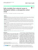 Early mortality from external causes in Aboriginal mothers: A retrospective cohort study