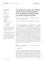 The study of structure and effects of two new proanthocyanidins from Anogeissus pendula leaves on rumen enzyme activities