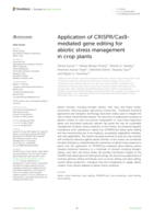 Application of CRISPR/Cas9-mediated gene editing for abiotic stress management in crop plants