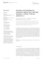 Genetics and breeding for resistance against four leaf spot diseases in wheat (Triticum aestivum L.)