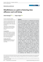 Mindfulness as a path to fostering time affluence and well‐being