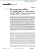 Becoming nature: effects of embodying a tree in immersive virtual reality on nature relatedness