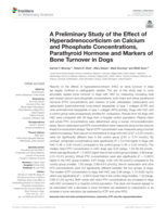 A preliminary study of the effect of hyperadrenocorticism on calcium and phosphate concentrations, Parathyroid Hormone and markers of bone turnover in Dogs