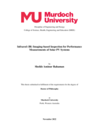 Infrared (IR) Imaging-based Inspection for Performance Measurements of Solar PV Systems