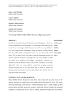 Very Young Children Online: Media discourse and parental practice