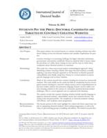 Students Pay the Price: Doctoral candidates are targeted by contract cheating websites