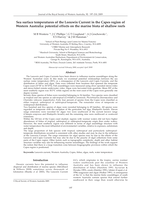 Sea surface temperatures of the Leeuwin Current in the Capes region of Western Australia: potential effects on the marine biota of shallow reefs