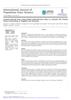 Lessons learned from using linked administrative data to evaluate the Family Nurse Partnership in England and Scotland