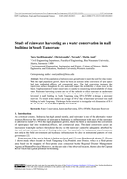 Study of rainwater harvesting as a water conservation in mall building in South Tangerang