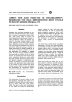 ‘Aren’t Men Also Involved in Childbearing?’: Rendering the Male Reproductive Body Visible to Resist Gender Inequality