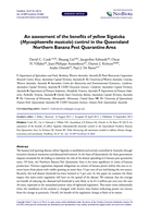 An assessment of the benefits of yellow Sigatoka (Mycosphaerella musicola) control in the Queensland Northern Banana Pest Quarantine Area