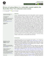 Drivers of colony failure in a vulnerable coastal seabird, the Australian Fairy Tern (Sternula nereis nereis)