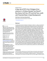 A new set of ESTs from chickpea (Cicer arietinum L.) embryo reveals two novel F-box genes, CarF-box_PP2 and CarF-box_LysM, with potential roles in seed development