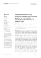 Impact of sedation, body position change and continuous positive airway pressure on distribution of ventilation in healthy foals