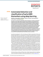 Automated detection and classification of early AMD biomarkers using deep learning