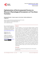 Optimization of environmental factors to measure physiological parameters of two rose varieties