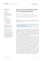 Editorial: Microbial interactions of Clostridioides difficile