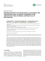 Individual and Herd-Level Seroprevalence in Association with Potential Risk Factors of Japanese Encephalitis in Pigs Collected from Urban, Periurban, and Rural Areas of Bali, Indonesia
