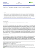 A review of reptile virus experimental infection studies