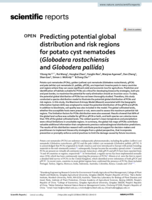 Predicting potential global distribution and risk regions for potato cyst nematodes (Globodera rostochiensis and Globodera pallida)