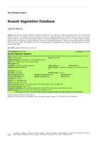 Kuwait Vegetation Database