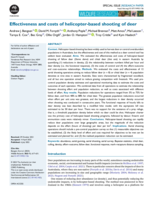 Effectiveness and costs of helicopter-based shooting of deer