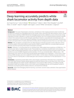 Deep learning accurately predicts white shark locomotor activity from depth data