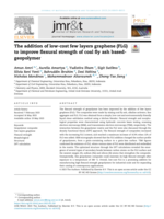The addition of low-cost few layers graphene (FLG) to improve flexural strength of coal fly ash based-geopolymer