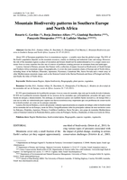 Mountain Biodiversity patterns in Southern Europe and North Africa