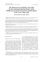 The Tamaricetea arceuthoidis: a new class for the continental riparian thickets of the Middle East, Central Asia and the subarid regions of the Lower Volga valley