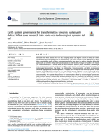 Earth system governance for transformation towards sustainable deltas: What does research into socio-eco-technological systems tell us?