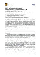 Stock Selection as a Problem in Phylogenetics-Evidence from the ASX