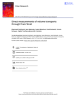 Direct measurement of volume transport through Fram Strait