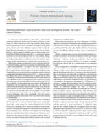 Optimizing underwater visual records for crime scene investigations in water with clear to reduced visibility