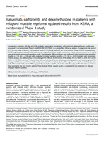 Isatuximab, carfilzomib, and dexamethasone in patients with relapsed multiple myeloma: updated results from IKEMA, a randomized Phase 3 study
