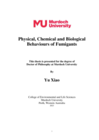 Physical, Chemical and Biological Behaviours of Fumigants