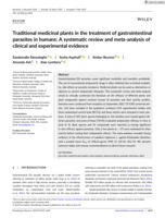 Traditional medicinal plants in the treatment of gastrointestinal parasites in humans: A systematic review and meta-analysis of clinical and experimental evidence