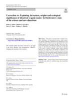Correction to: Exploring the nature, origins and ecological significance of dissolved organic matter in freshwaters: State of the science and new directions (Biogeochemistry, (2023), 10.1007/s10533-023-01040-z)