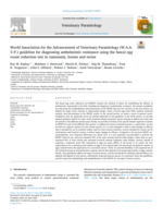 World Association for the Advancement of Veterinary Parasitology (W.A.A.V.P.) guideline for diagnosing anthelmintic resistance using the faecal egg count reduction test in ruminants, horses and swine