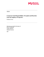 Corporate Social Responsibility: Perception and Reaction from the Employee Perspective