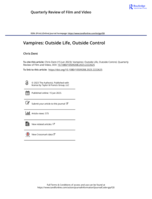 Vampires: Outside Life, Outside Control