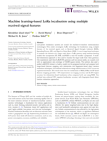 Machine learning-based LoRa localisation using multiple received signal features