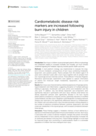 Cardiometabolic disease risk markers are increased following burn injury in children