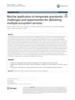 Biochar application to temperate grasslands: Challenges and opportunities for delivering multiple ecosystem services
