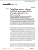 Partial least squares enhance multi-trait genomic prediction of potato cultivars in new environments
