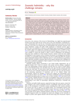 Zoonotic helminths – why the challenge remains