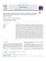 Thermodynamic analysis and in situ powder X-ray diffraction investigation of the formation and transformation of mineral phases during pressure oxidation of pyrite