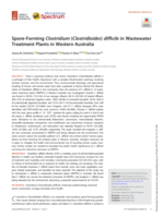 Spore-Forming Clostridium (Clostridioides) difficile in wastewater treatment plants in Western Australia