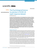 The Psychological Science Accelerator's COVID-19 rapid-response dataset